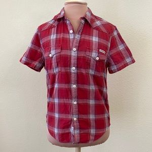 Lucky Brand Plaid Shirt with Short Sleeves